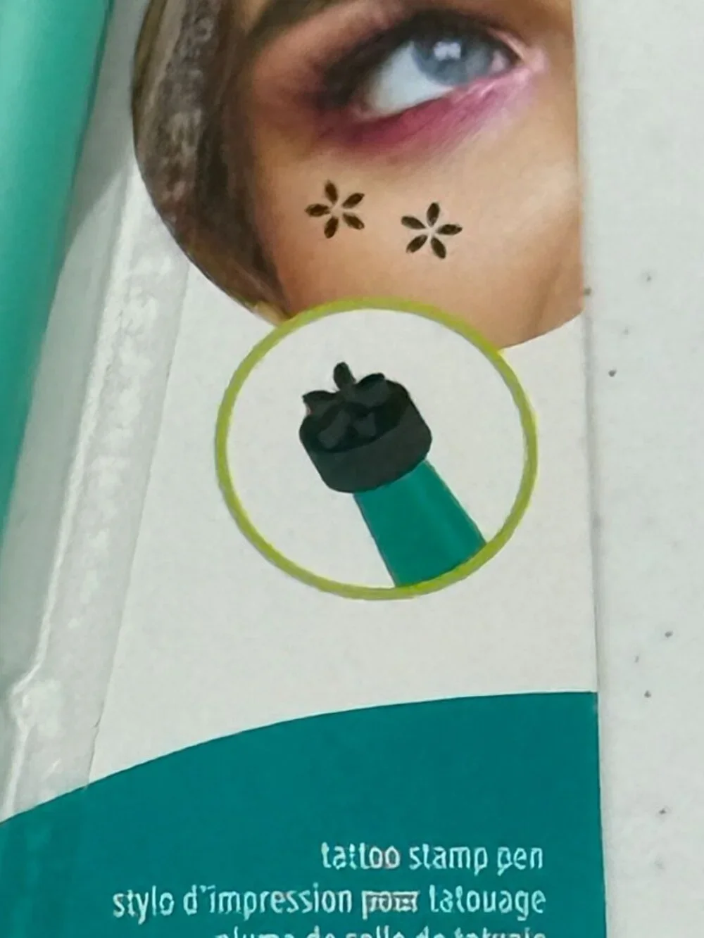 L.A. Colors Fest Best Black Flower Tattoo Stamp Pen